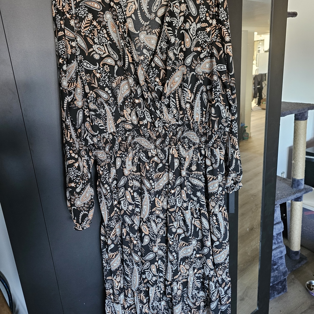 Paisley Long Sleeve Dress